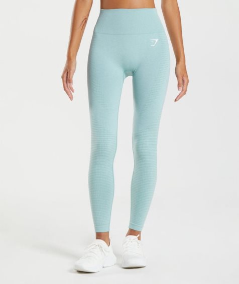 Women's Gymshark Vital Seamless 2.0 Leggings Light Blue | CA 6N3DA7